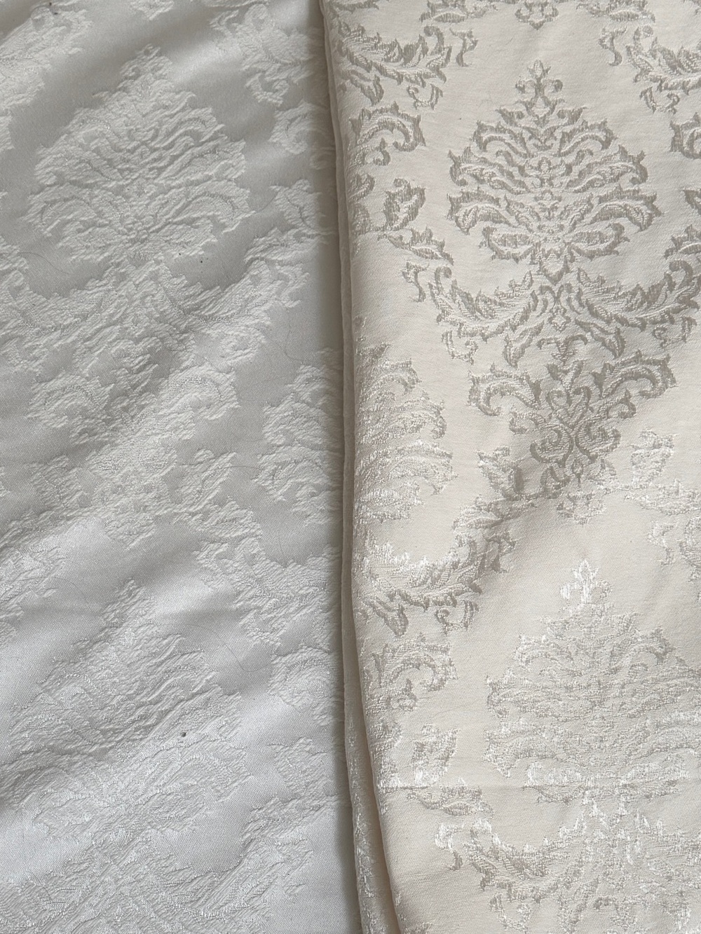 Pearl Damask Jacquard Fabric- 3.94 yards
